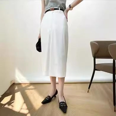 Damen Eleganter Midirock mit hohem Bund Nord Taschen