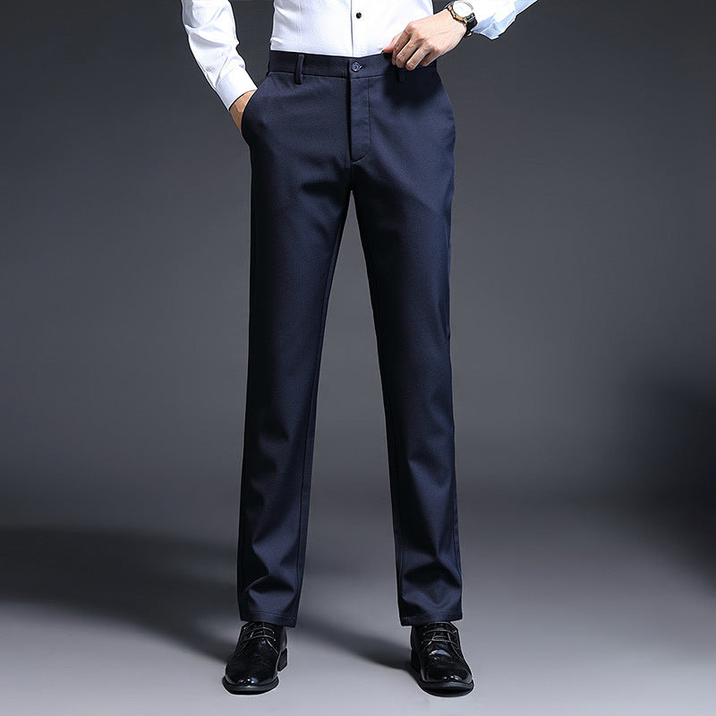 Herren Modern geschnittene Business‑Hose mit Bügelfalte, Stretch und Pflegeleichtem Mischgewebe Nord Taschen