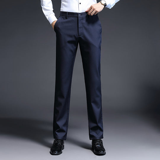 Herren Modern geschnittene Business‑Hose mit Bügelfalte, Stretch und Pflegeleichtem Mischgewebe Nord Taschen