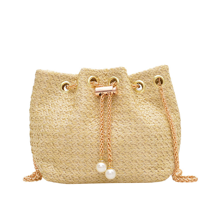 Damen modische Beuteltasche mit elegantem Perlenschmuck Nord Taschen
