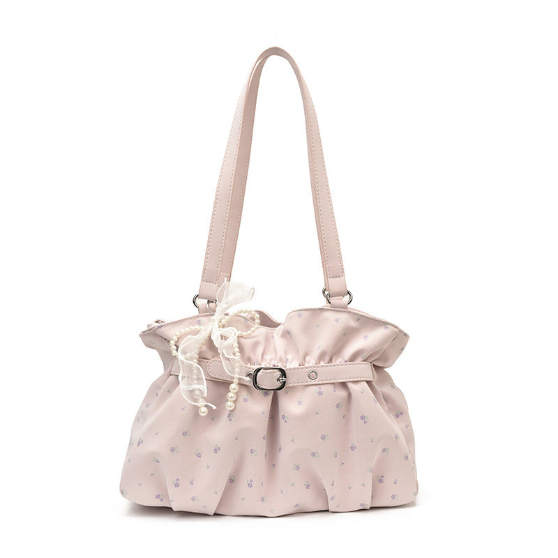 Damen modische Handtasche mit verspieltem Rüschendesign und eleganten Details Nord Taschen