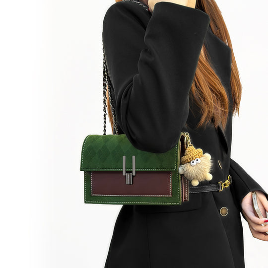Damen Clutch-Tasche mit luxuriösem Karomuster und elegantem Kettenriemen Nord Taschen