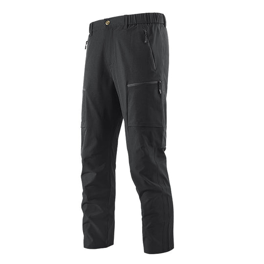 Herren Multifunktionale Cargo-Reisehose mit elastischem Bund, Reißverschlusstaschen und Knieverstärkung Nord Taschen