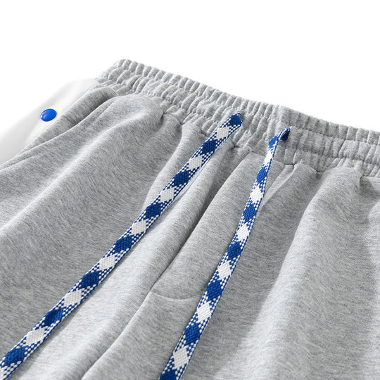 Herren Jogginghose mit Druckknopf-Seitenstreifen, elastischem Bund & Kordelzug Nord Taschen