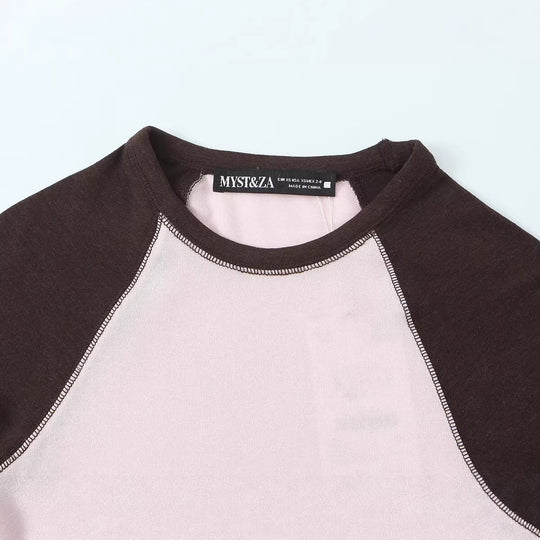 Damen Langarm-Raglanshirt aus weichem Jersey mit leicht tailliertem Schnitt Nord Taschen