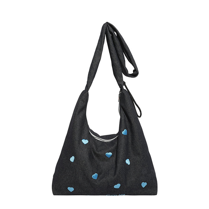 Damen lässige Hobo-Tasche mit verspieltem Herzmotiv Nord Taschen