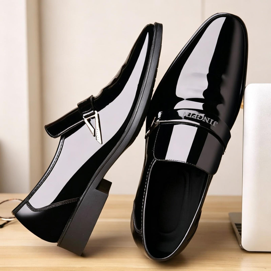 Herren Elegante Lacklederschuhe Nord Taschen