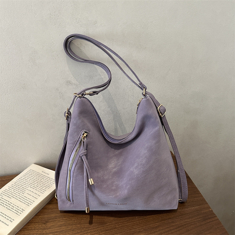 Damen Hobo-Tasche mit elegantem Reißverschluss und verstellbarem Schulterriemen Nord Taschen