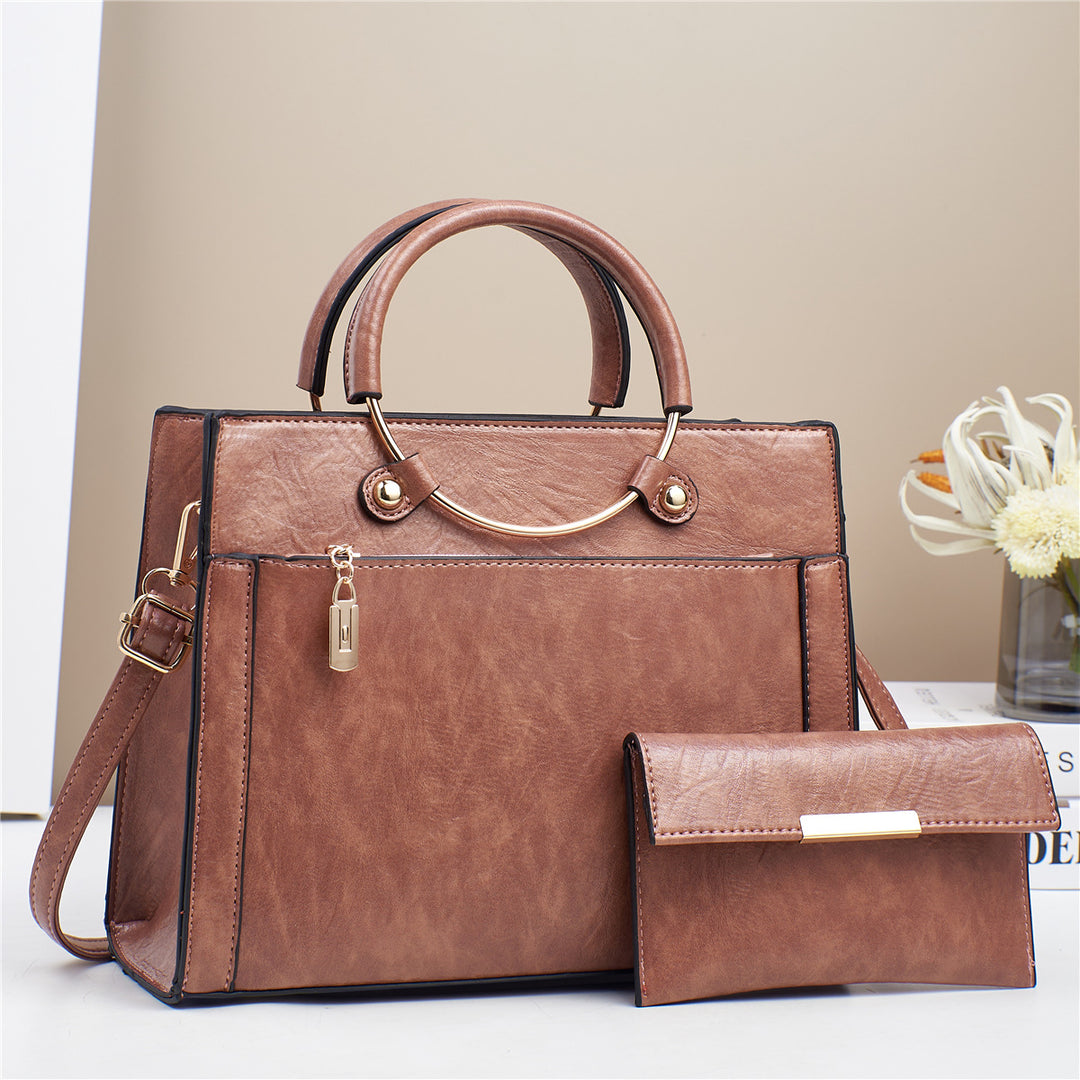 Damen Designer Handtasche mit abnehmbarer Clutch Nord Taschen