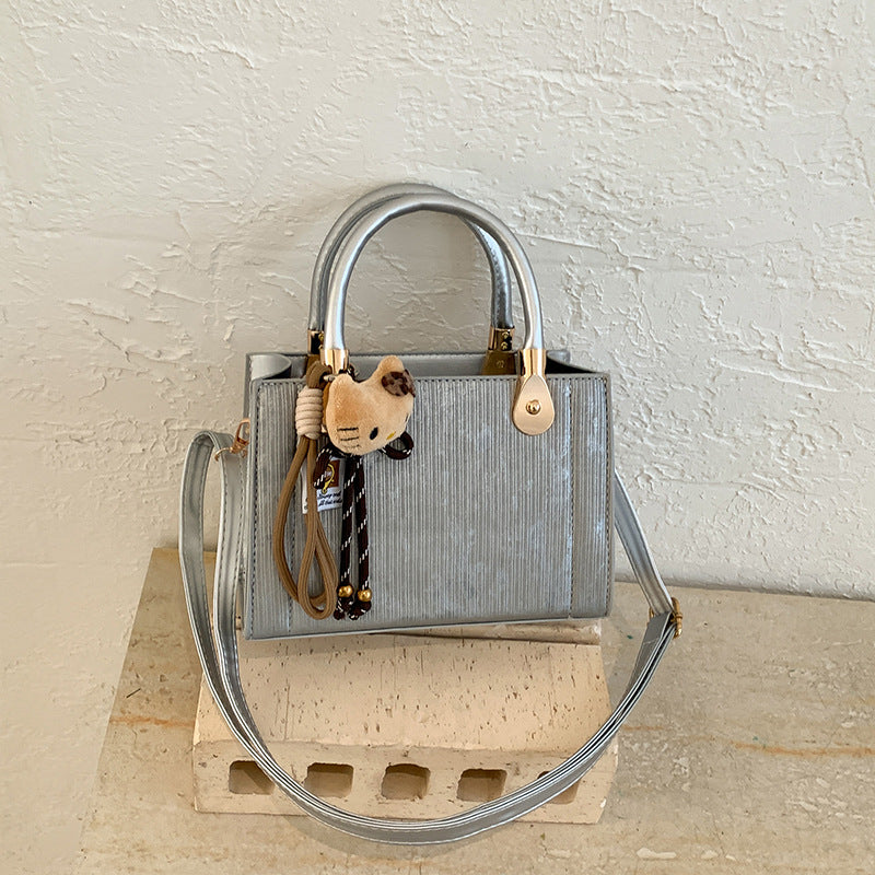 Damen elegante Handtasche mit strukturierter Oberfläche und abnehmbaren Tragegurten Nord Taschen