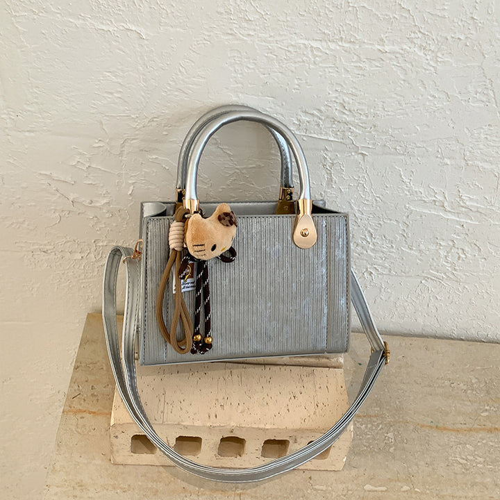 Damen elegante Handtasche mit strukturierter Oberfläche und abnehmbaren Tragegurten Nord Taschen