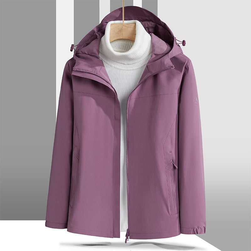 Herren Leichte technische Softshelljacke mit verstellbarer Kapuze und minimalistischer Sportpassform Nord Taschen