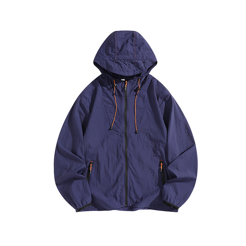 Herren Leichte Outdoorjacke mit Kapuze und praktischen Reißverschlusstaschen Nord Taschen