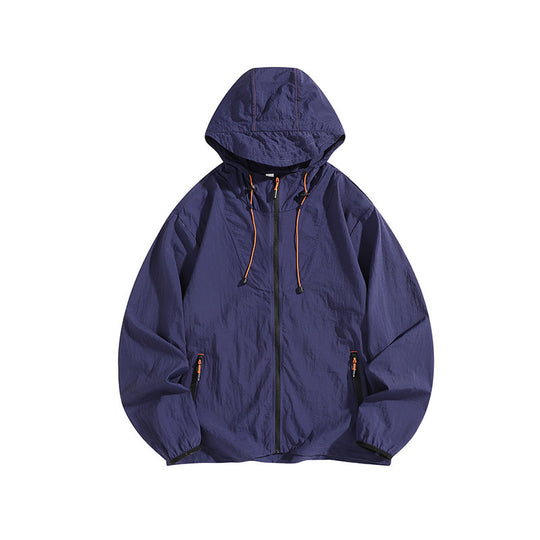 Herren Leichte Outdoorjacke mit Kapuze und praktischen Reißverschlusstaschen Nord Taschen