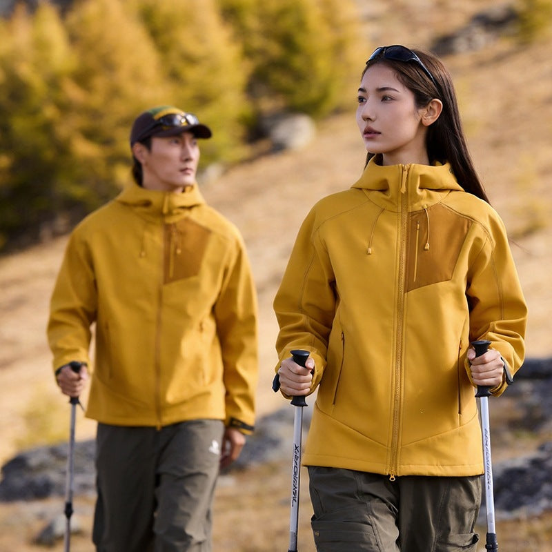 Unisex Softshell Outdoorjacke mit Kapuze, winddicht und elastisch Nord Taschen