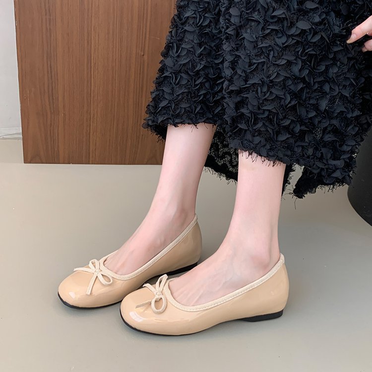 Damen Ballerinas mit dekorativer Schleifenapplikation und komfortablem Fußbett