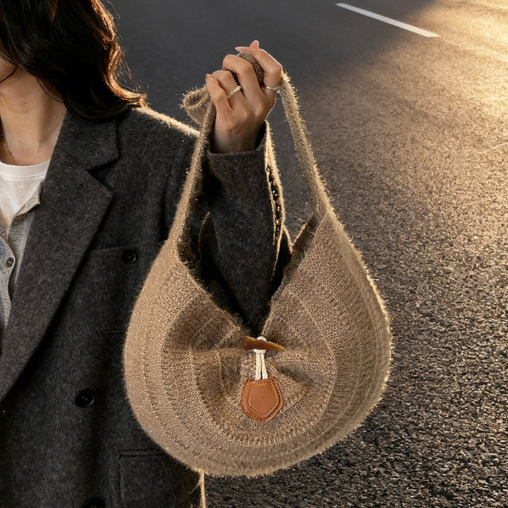 Damen Große Beuteltasche mit strukturiertem Design Nord Taschen