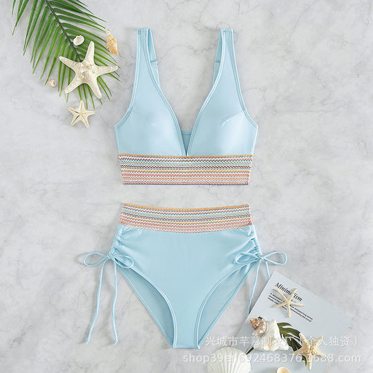 Damen Hochgeschnittener Sportbikini Nord Taschen