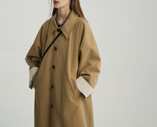 Damen Übergroßer City-Trenchcoat Nord Taschen