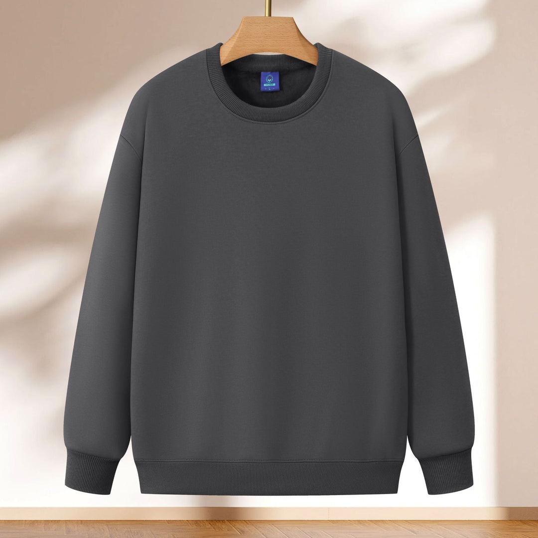 Damen lässiges Sweatshirt mit breiten Schultern und weichem Innenfutter