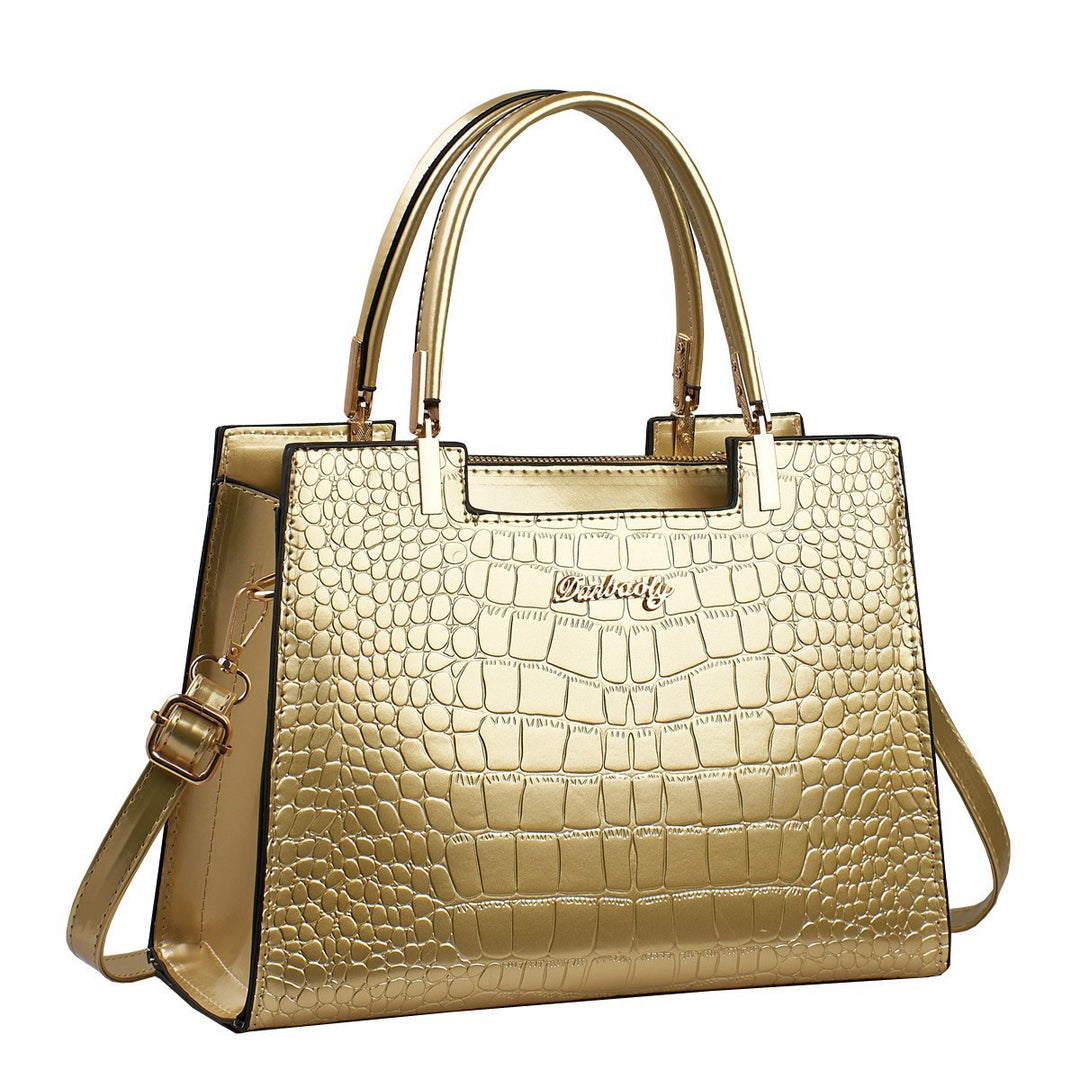 Damen elegante Handtasche im modernen Krokodilleder-Stil Nord Taschen