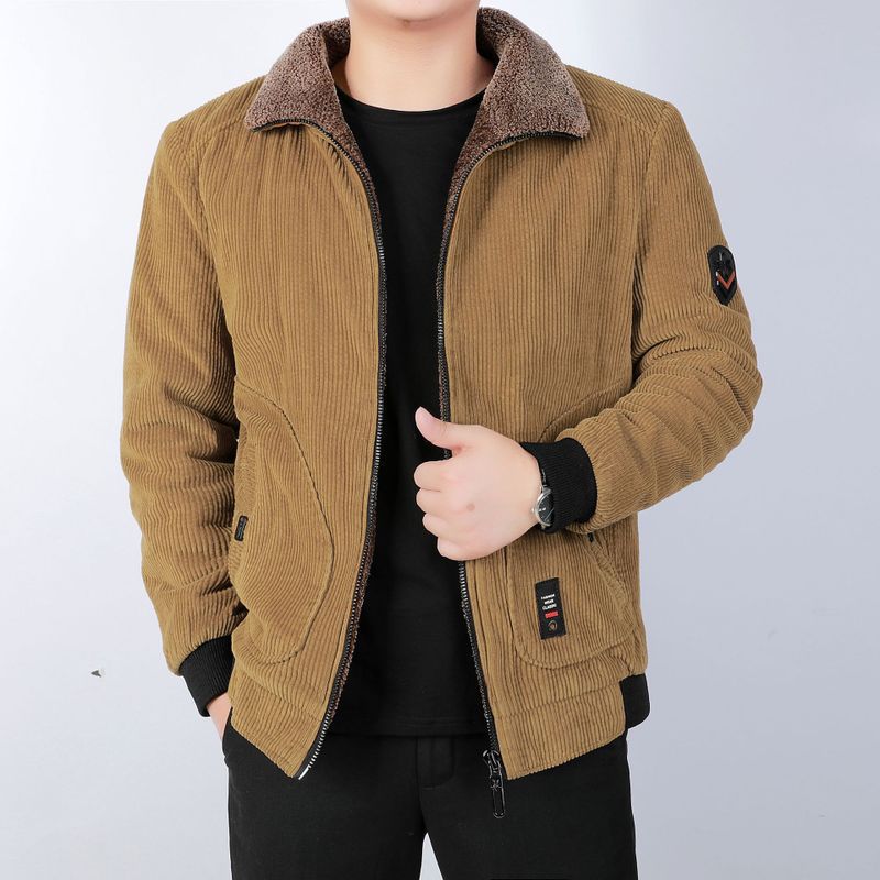 Herren Bequeme und stilvolle Cordjacke Nord Taschen