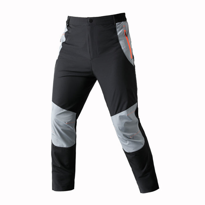 Herren  leichte Stretch-Outdoorhose mit verstärkten Knien und ergonomischer Bewegungspasse Nord Taschen