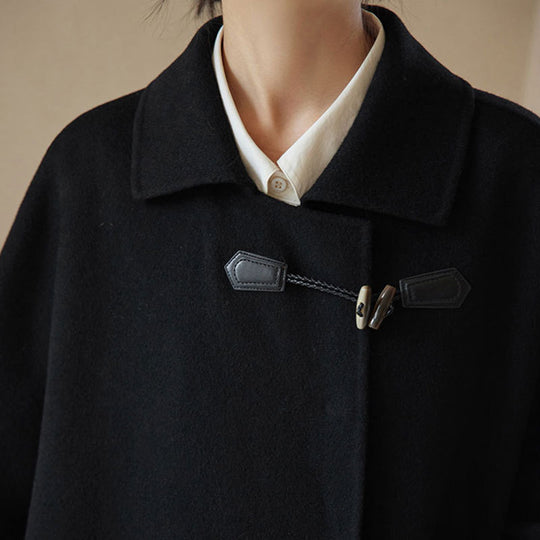 Damen modische oversized Jacke mit hohem Kragen Nord Taschen