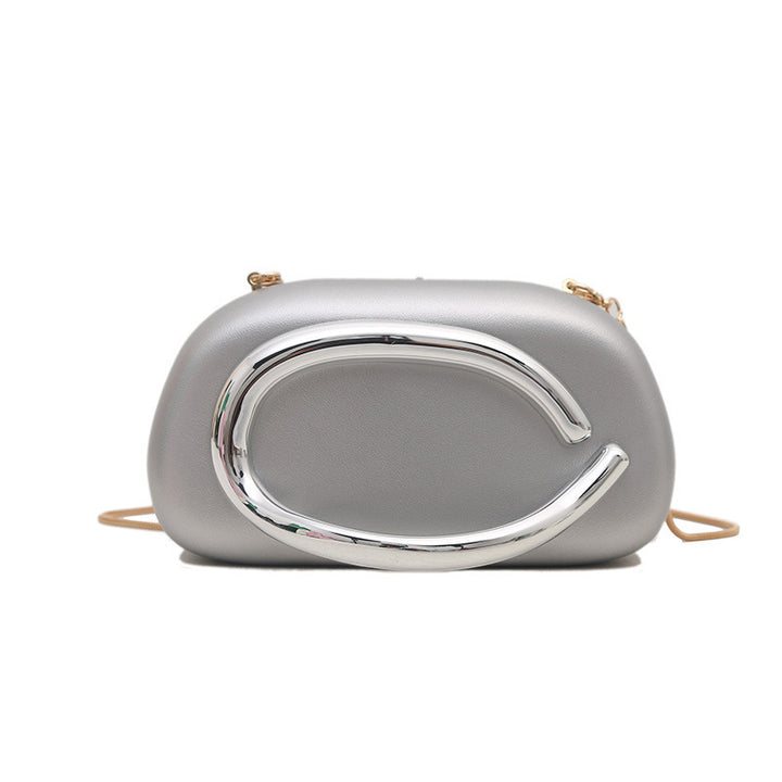 Damen modische Clutch mit doppeltem goldenen Akzent Nord Taschen