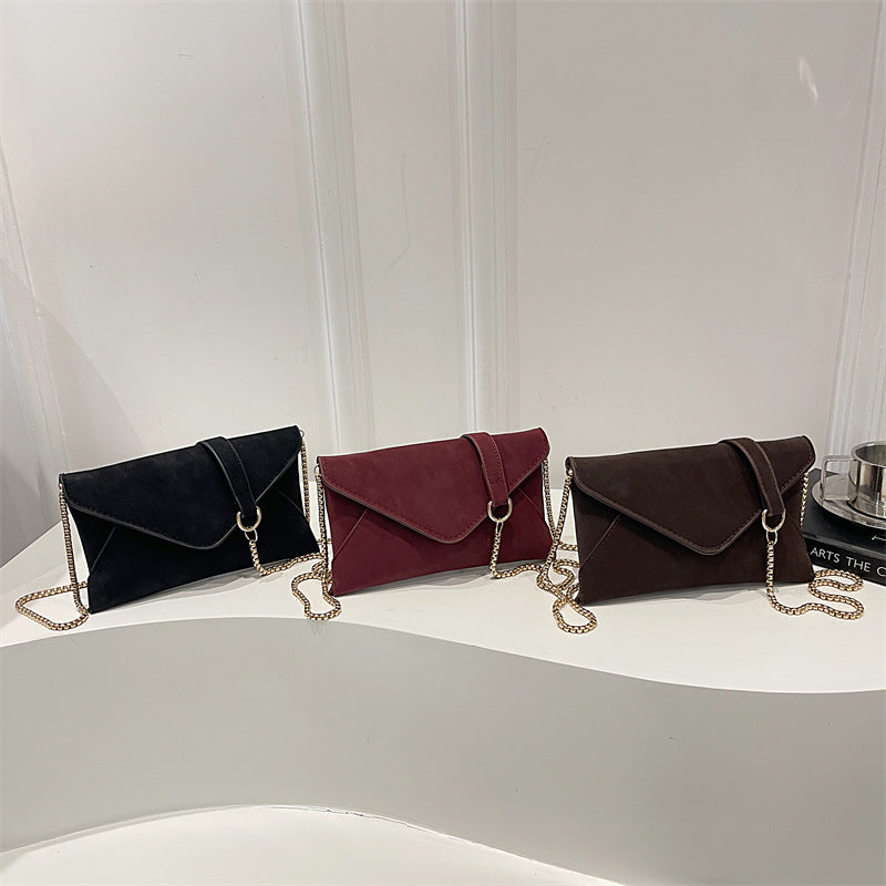 Damen Clutch-Tasche mit elegantem Umschlagdesign und feinem Kunstleder Nord Taschen