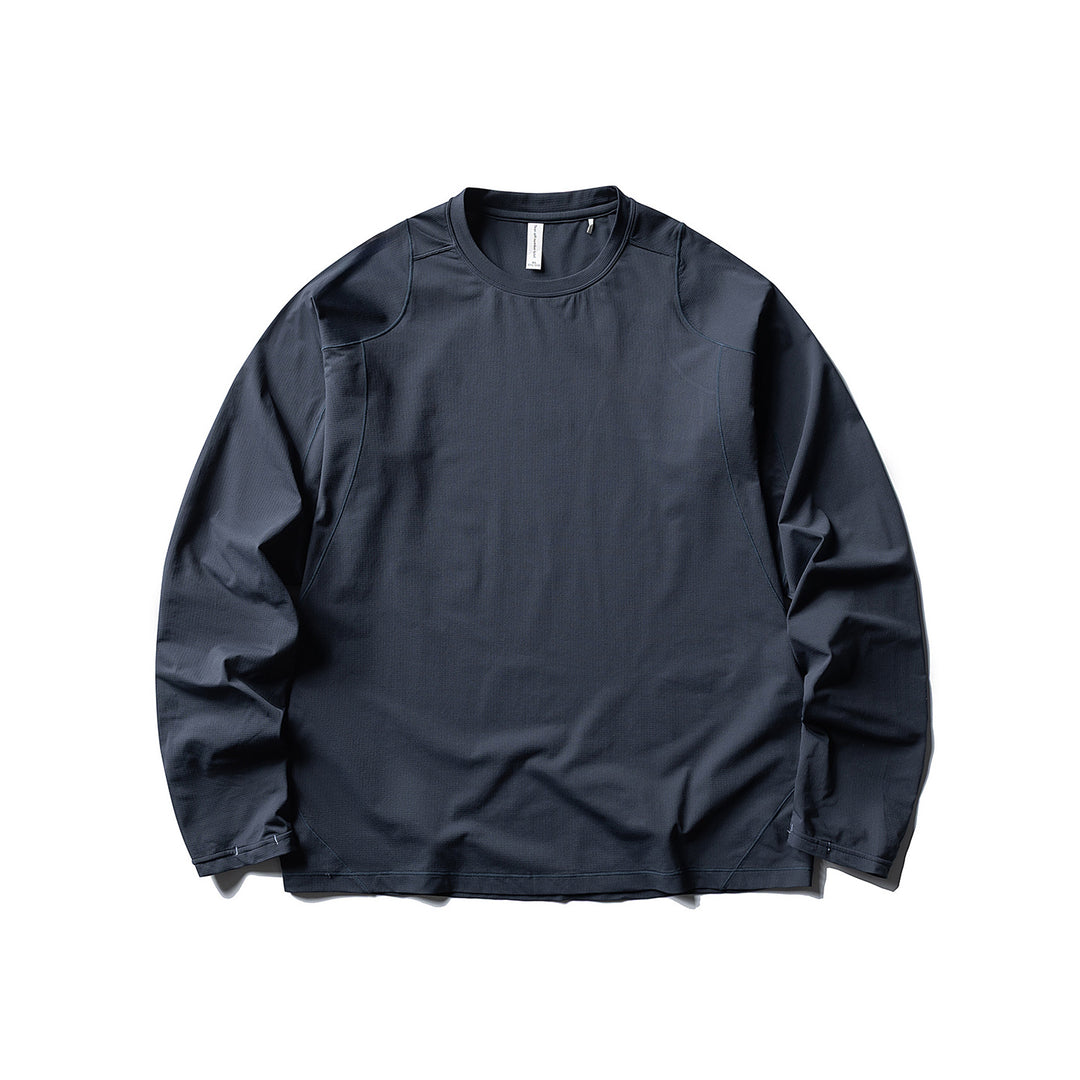 Unisex Leichter technischer Longsleeve mit Rundhalsausschnitt, Raglanärmeln und atmungsaktivem Funktionsmaterial Nord Taschen