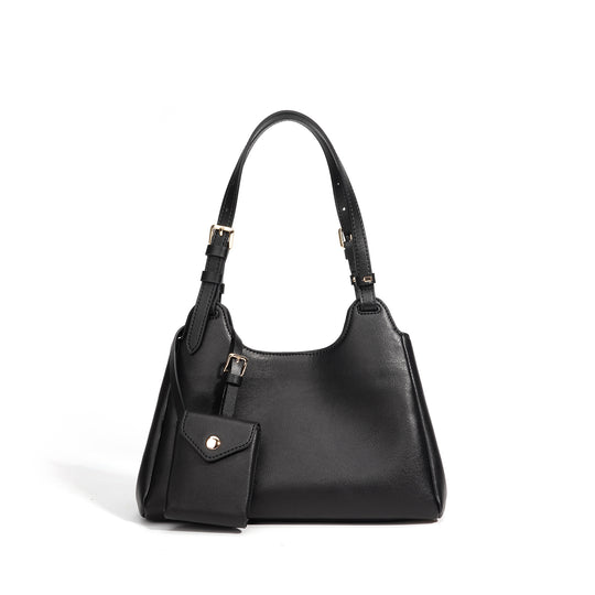 Damen Hobo-Tasche aus hochwertigem Leder mit abnehmbarem Mini-Portemonnaie Nord Taschen