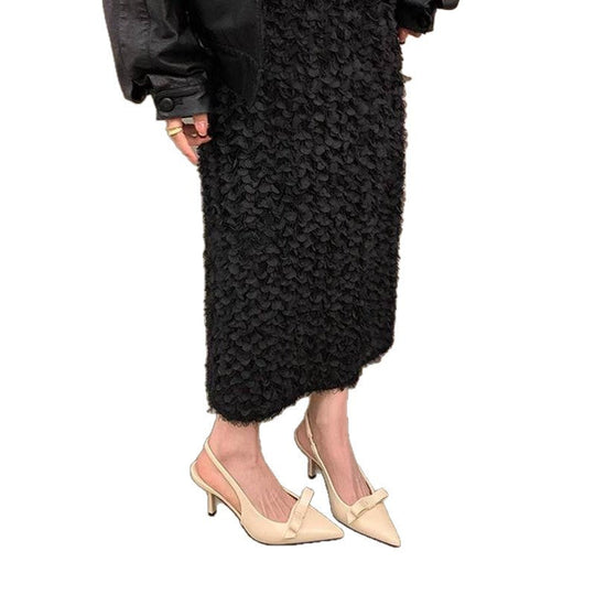 Damen elegante Slingback-Pumps mit zarter Schleifenverzierung