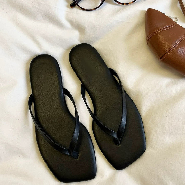 Damen Zehentrenner-Sandalen mit elegantem Riemendesign und ergonomischem Fußbett