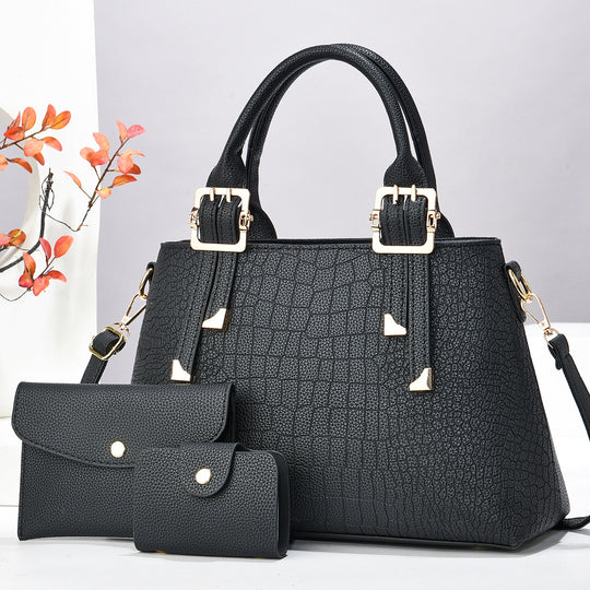 Damen luxuriöse Handtasche mit abnehmbarem Portemonnaie Nord Taschen