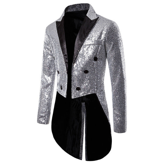 Herren glamouröser Paillettenblazer mit exklusivem Design Nord Taschen