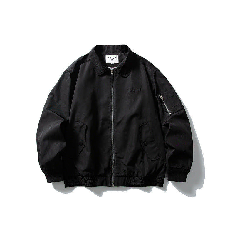 Herren Leichte Utility-Blousonjacke mit Reißverschluss, Ärmeltasche und elastischem Saum Nord Taschen