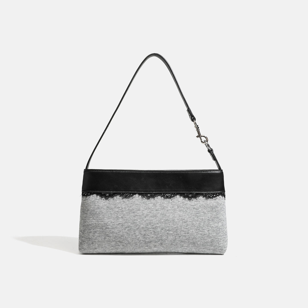 Damen Umhängetasche mit femininem Spitzenakzent und feinem Kunstleder Nord Taschen
