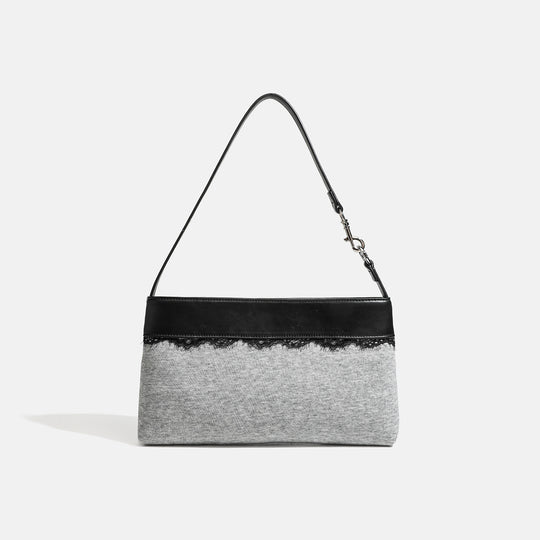 Damen Umhängetasche mit femininem Spitzenakzent und feinem Kunstleder Nord Taschen