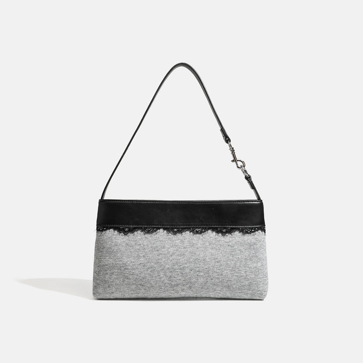 Damen Umhängetasche mit femininem Spitzenakzent und feinem Kunstleder Nord Taschen