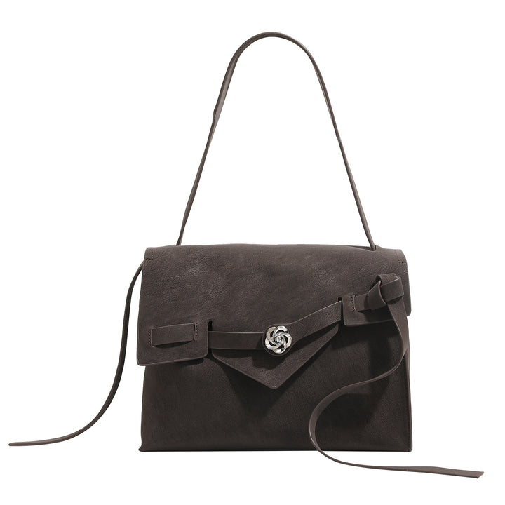 Damen Umhängetasche mit eleganter Klappenöffnung und dekorativen Akzenten Nord Taschen