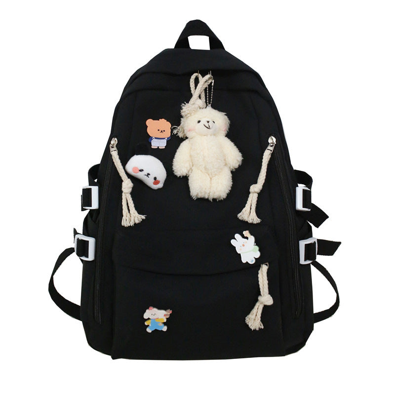 Damen Rucksack mit niedlichen Applikationen und vielseitigen Fächern Nord Taschen