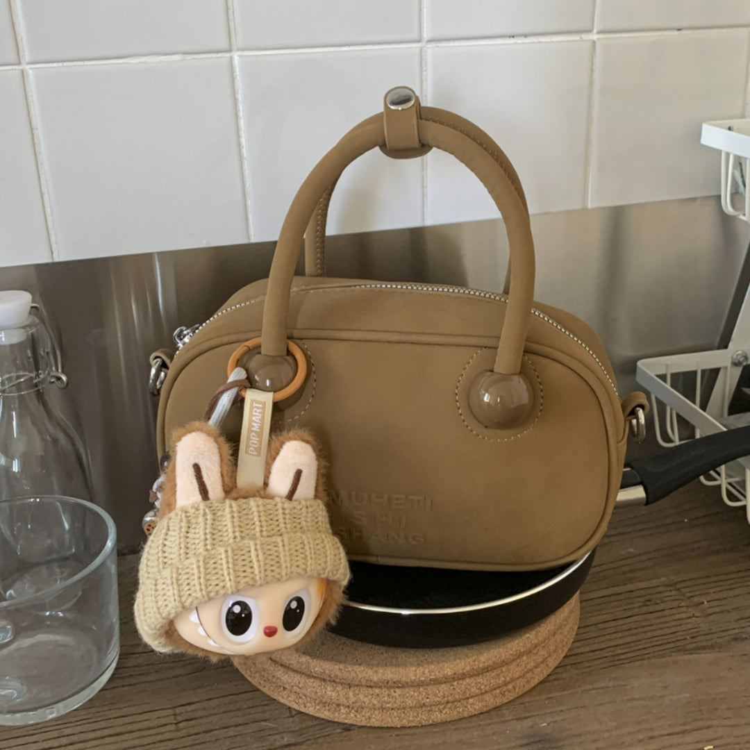Damen Mini-Handtasche mit verspieltem Tieranhänger Nord Taschen