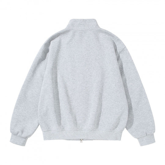 Unisex Sweatshirtjacke mit Stehkragen, Oversize-Passform und runden Eingrifftaschen Nord Taschen