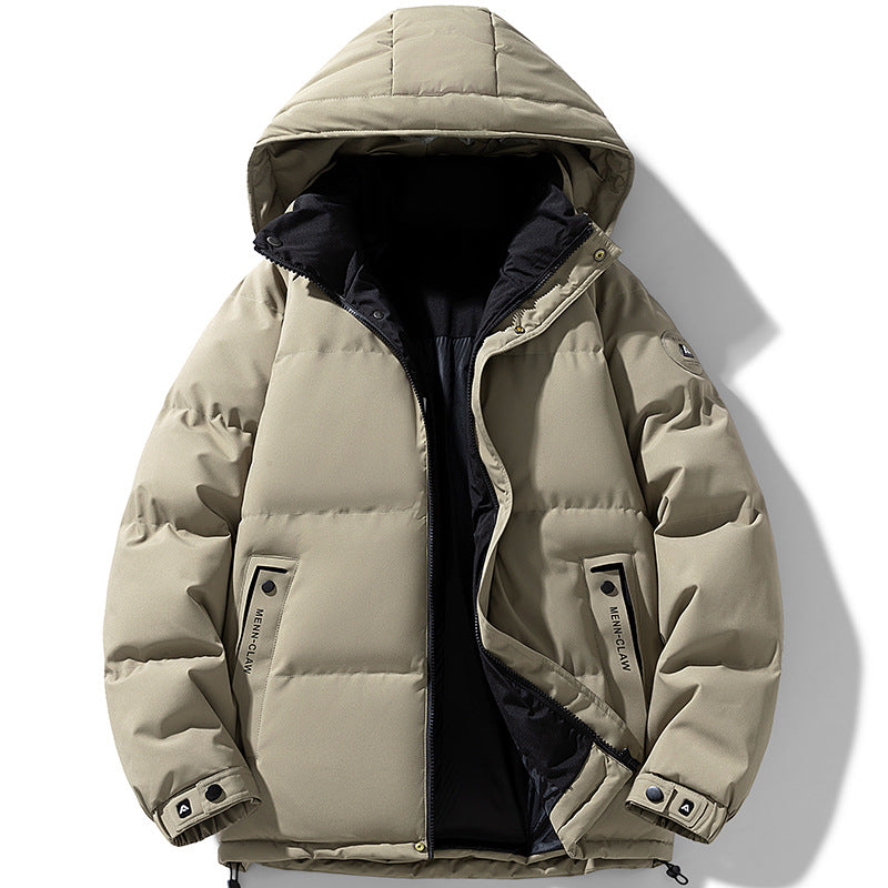 Herren Wattierte Urban-Thermojacke mit gesteppter Optik, hohem Stehkragen und Utility-Taschen Nord Taschen