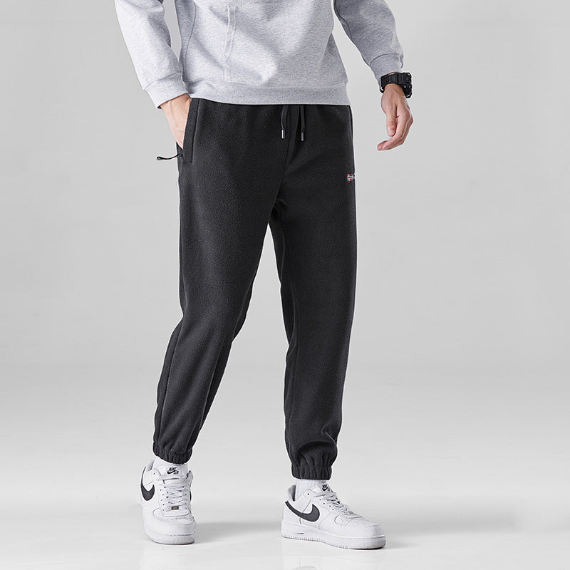 Damen Bequeme Thermo-Fleece-Jogginghose mit Gummibund und Reißverschlusstaschen Nord Taschen