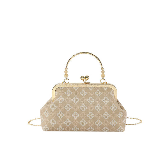 Damen-Clutch mit elegantem Blütenmuster und verziertem Kettenverschluss Nord Taschen