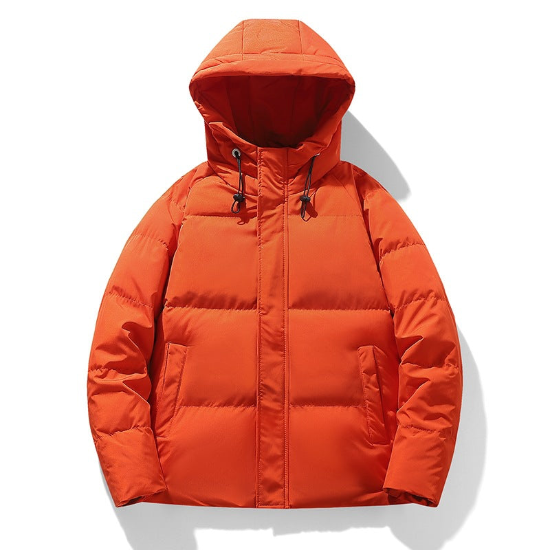 Herren Wattierte Kapuzen-Übergangsjacke mit Thermofüllung und hohem Stehkragen Nord Taschen
