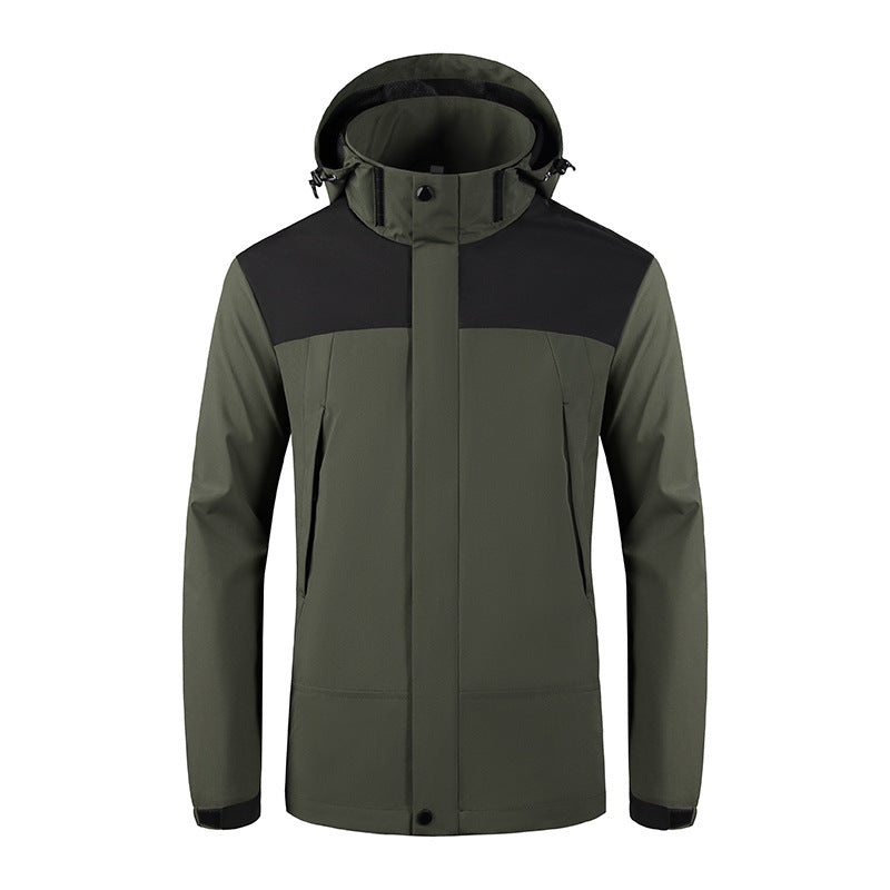 Herren Wind- und Wasserabweisende Softshelljacke mit Kapuze und verdecktem Reißverschluss Nord Taschen