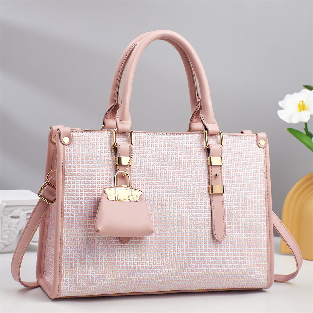 Damen strukturierte Handtasche mit abnehmbarer Mini-Tasche Nord Taschen